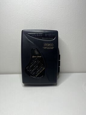VTG 90s Lenoxx Sound AM/FM Cassette Player Model 929 Graphic Equalizer WORKS!!